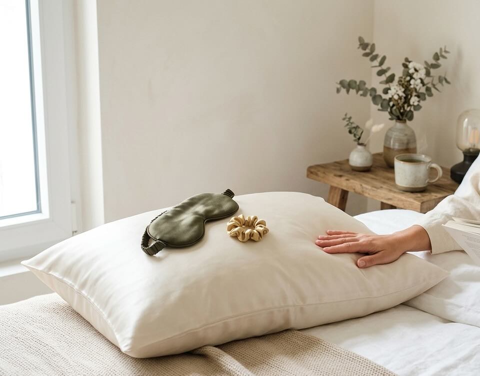 taie d’oreiller en soie Maison de la Soie avis bienfaits peau cheveux